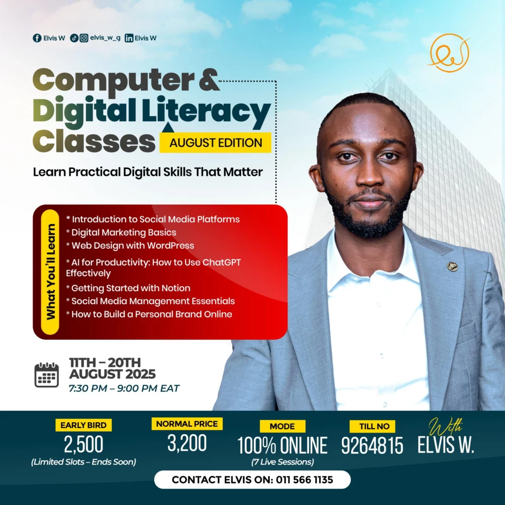 Digital Literacy Classes – August 2025